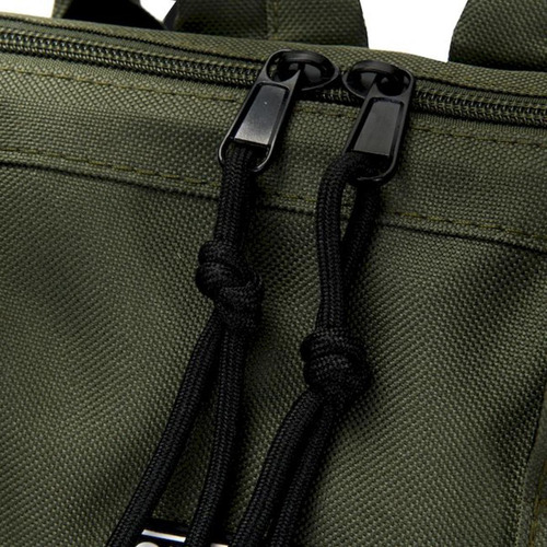 Mochila Espalda Skora Boca De Pez 40cm 16 Pulgadas Color Verde Militar Diseño De La Tela Liso
