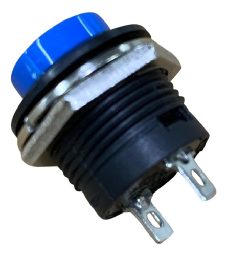 5x Chave Push Button Tipo Start-bujão R13-507 Azul