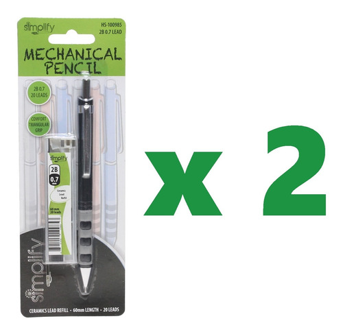 Portaminas 0.7mm Con 20 Minas Agarre Triangular Max Confort