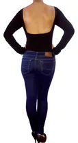 Comprar Blusa Body Escote Espalda Bodies Manga Larga Mujer Licrado