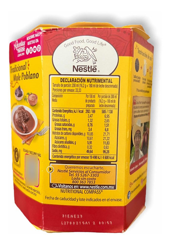 Chocolate Abuelita Nestle 3paquetes De 6pzs De 90g Cada Uno