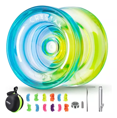 MAGICYOYO Yoyo K2 profesional sensible Yo Yo de cristal de plástico para  niños, rodamiento de repuesto de Yoyos de doble propósito que no responde