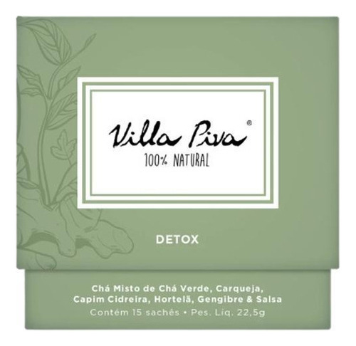 Kit 3x: Chá Misto Detox Villa Piva 15 Sachês