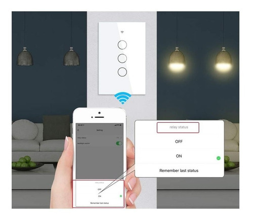 Imagen 4 de 6 de Interruptor Wifi, Contecta Con Alexa Y Google Home