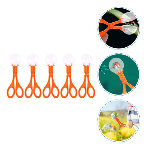 5pc Kids Insect Clamps Bug Insect Scissor Design Catchers