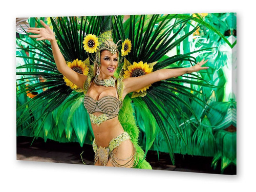 Cuadro 30x45cm Brasil Carnaval Rio Samba Musica P5