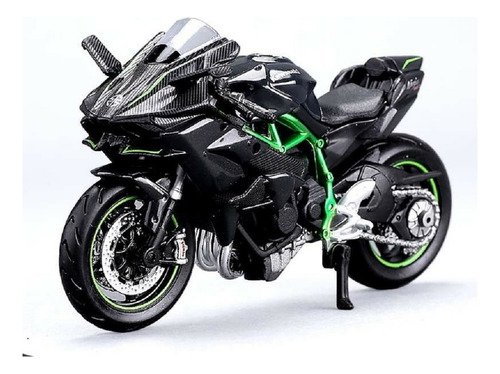 D Maisto Kawasaki Ninja H2r 1/18 Negro Modelo Fundido A