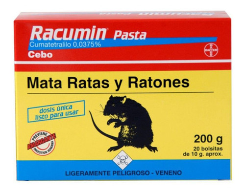 Raticida Bayer Racumin Pasta 200 Grs