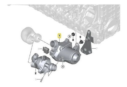 Bomba Agua Motor Bmw E81 130i 2007 2008 2009