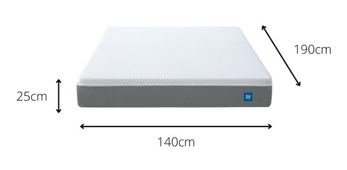 Imagen 3 de 7 de Colchón Alta Densidad 140x190 Con Memory Foam Sleep Box