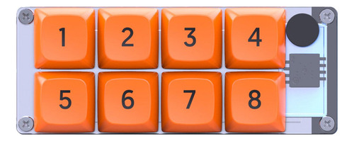 Q Programação Macro Pad Teclado 8 Teclas Teclado Macro