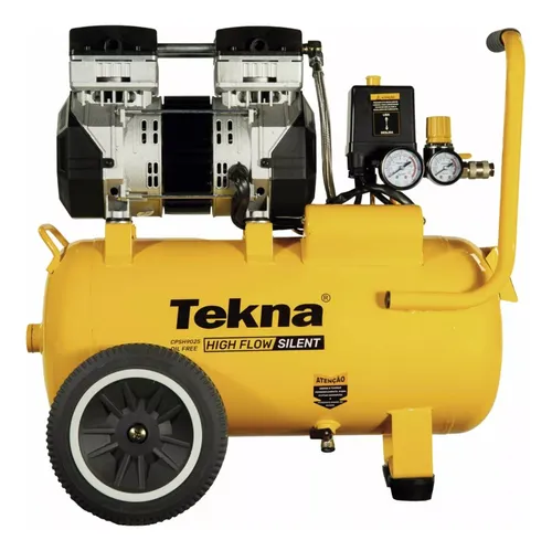 comprar Compressor De Ar Isento Óleo 24l 2,5 Hp Silencioso Tekna