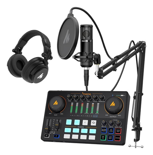 Interfaz De Audio Con Micrófono De Condensador Xlr