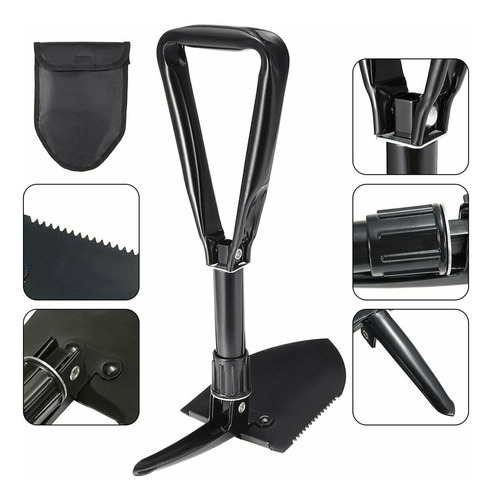 Pala Pico Plegable Con Estuche Ideal Camping Carpa