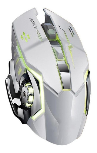 Imagen 2 de 2 de Mouse de juego inalámbrico recargable Free Wolf X8 white