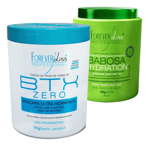 Botox Zero 1k E Mascara De Babosa 950g Forever Liss Maciez