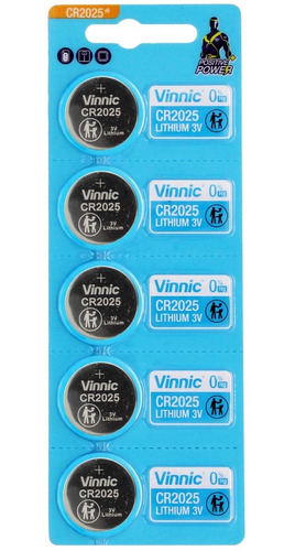 Pilas Boton Cr2025 Vinnic 2025 - 50 X Unids. - San Martin 