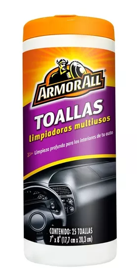 Toallas Limpiadoras Interior Auto Armor All 25 Unidades