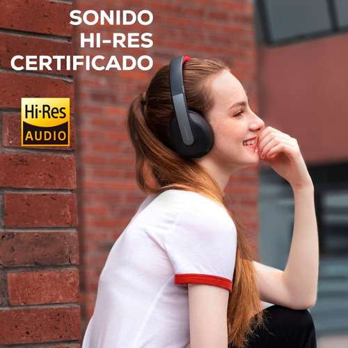 Imagen 2 de 10 de Auriculares Inalámbricos Soundcore Bluetooth Life Q10 Negro