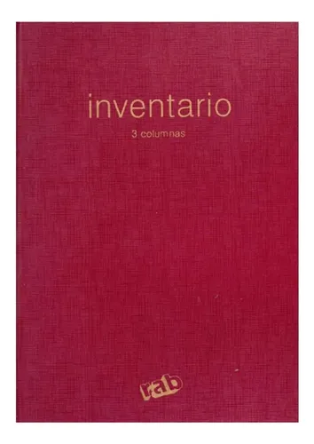 Libro Comercial Corona Inventario Rab 2m 3 Columnas Cod.2228