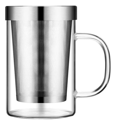 Copo Ao Fogão 500ml Caneca De Vidro Com Fiotro Para Chá