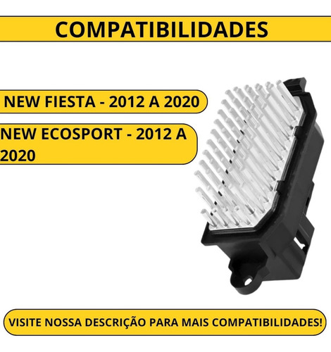 Resistencia Ar Condicionado New Ecosport 2012 A 2020