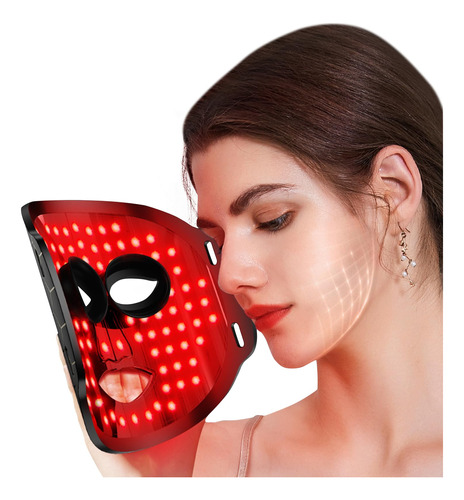 Bnlei Terapia De Luz Roja Para La Cara, Mascarilla Del Led .