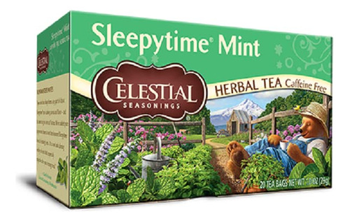 Celestial Seasonings Tea Sleepy Time Mint 20 Bolsa, 20 Ct