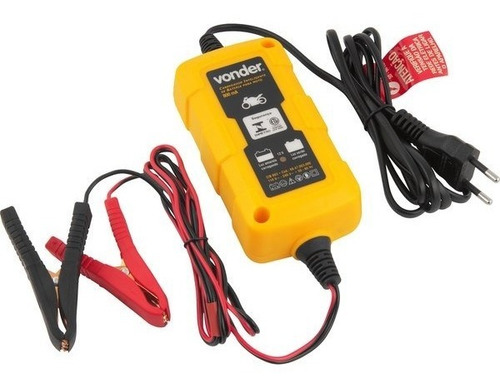 Imagem 4 de 4 de Carregador Inteligente Bateria Bivolt +bolsa Moto Vonder 12v