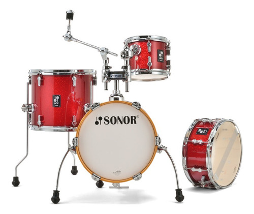 Sonor Aqx Micro Bateria 4 Cuerpos Bombo 14 Ton 8 13 Redo 13