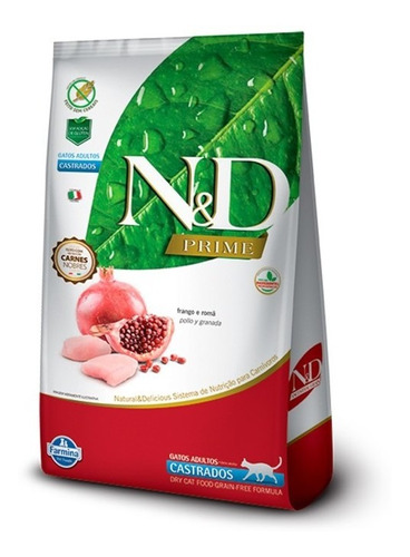 N&d Gato Castrado 7.5kg Con Reparto Gratis A Todo Chile 