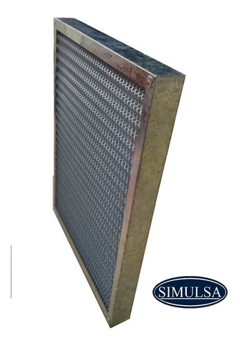 Filtro Metalico Lavable 20 X 20 X 2 / 8 Pza / Simulsa