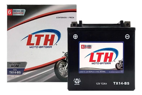 Moto Bateria Lthp Agm Hyosung Gt650r 650cc 2005-2013 Tx14-bs