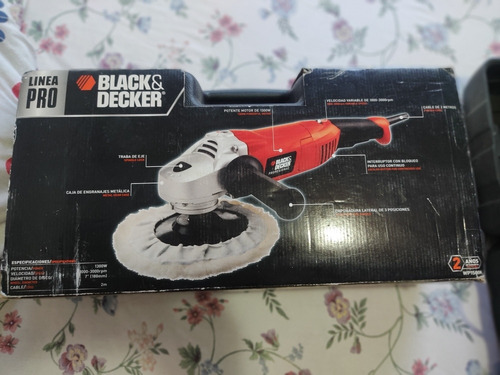 Pulidora/lijadora Black & Decker De 7 Pulgadas Profesional. 