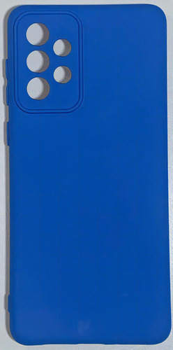 Capa silicone cover Genérica Galaxy Aveludada azul para Samsung Linha A A73 6.7 de 1 unidade