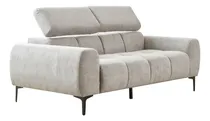 Comprar Sillón Sofá Elite 3 Cuerpos Tapizado En Lino Gris Antimanchas Con Estructura Madera Saligna Relleno Con Vellón Siliconado Apoyacabezas Regulable Con Sistema Click Makom