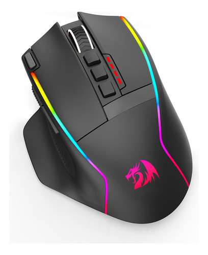 Mouse Gamer Redragon Swain Wireless M915rgb-wl Preto Preto