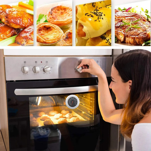 3pzs Termometro De Cocina Digitales Termometro Para Horno Color Negro