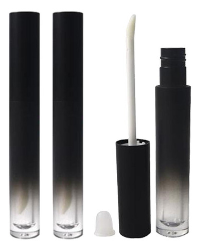 Tubos De Brilho Labial Vazios Com Pincel, 6 Unidades