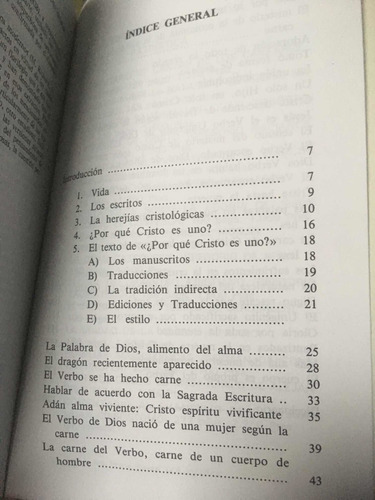 Libro ¿por Qué Cristo Es Uno? Cirilo De Alejandría