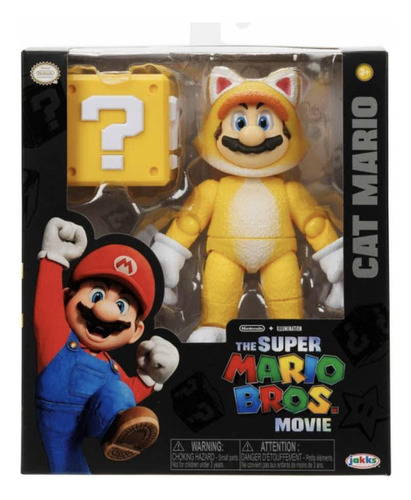 Jakks Pacific Super Mario Bros Cat Mario Figura (Usado)