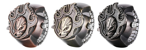 Reloj De Dedo Para Hombre Y Mujer, Diseño De Calavera Punk