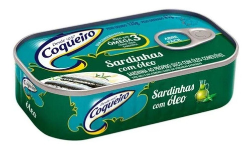 Sardinha Em Óleo Coqueiro Lata 125g - Kit Com 06 Unidades