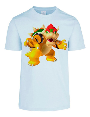 Playera  Bowser Mario Bros Final Boss Colores