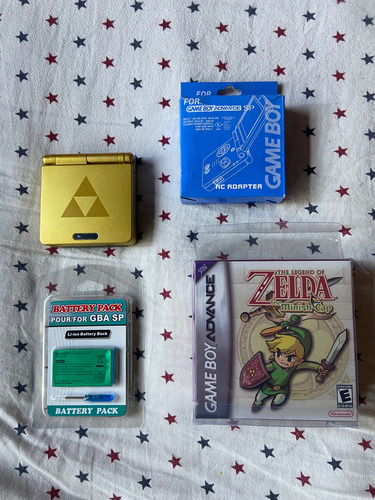 Nintendo Game Boy Advance Sp Zelda Doble Brio Dorado (Usado)