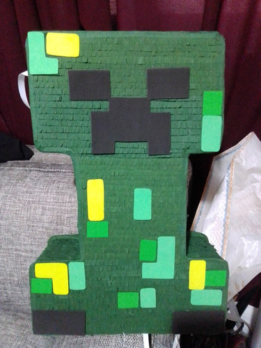 Piñata Infantil Artesanal Creeper Minecraft