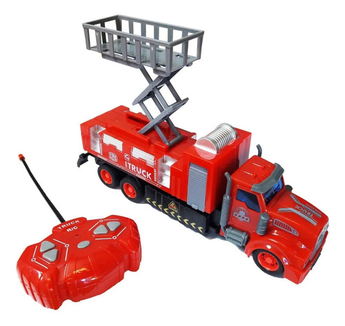 Camion De Comberos Juguete Rc Con Escalera Firefighter