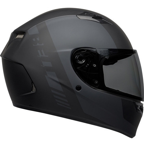 Capacete Moto Bell Qualifier Turnpike Matte Black Gray Loja Tamanho Do Capacete 59-60 L(g) Cor Preto