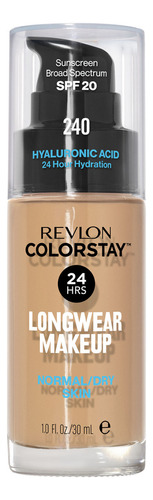 Base de maquiagem líquida Revlon ColorStay SPF 20 tom 240 bege médio 30mL