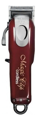 Cortadora de pelo Wahl Professional 5 Star Cordless Magic Clip 8148 plateada y roja
